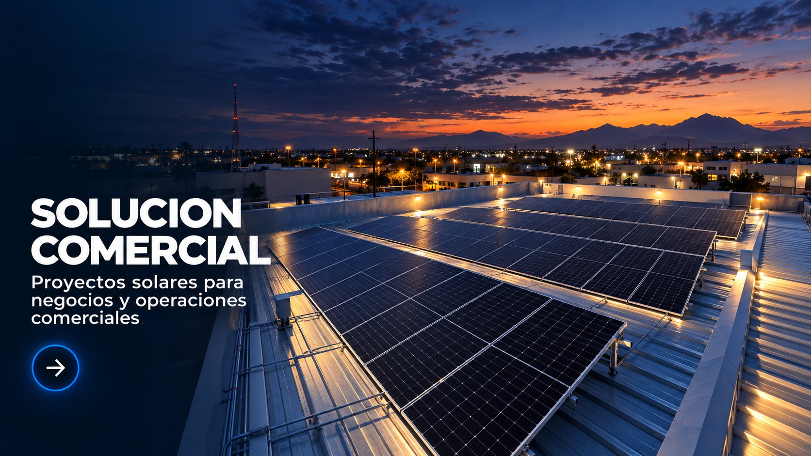Solución solar comercial